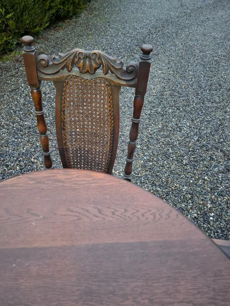 Antique table and chairs - Image 3