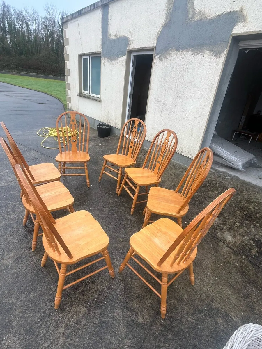 Wooden chair set - Image 1