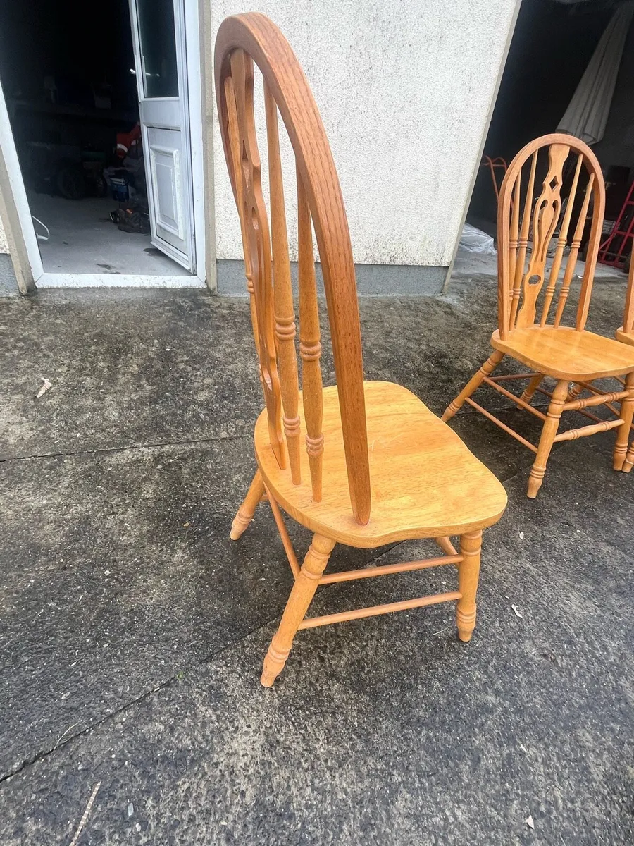 Wooden chair set - Image 4
