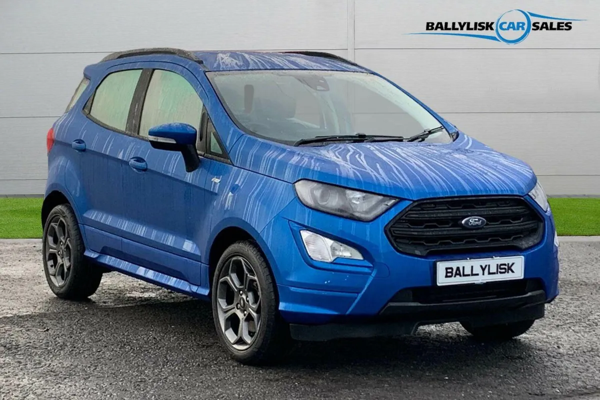 Ford EcoSport 1.0T 125PS ST-Line in Blue with 33K - Image 1