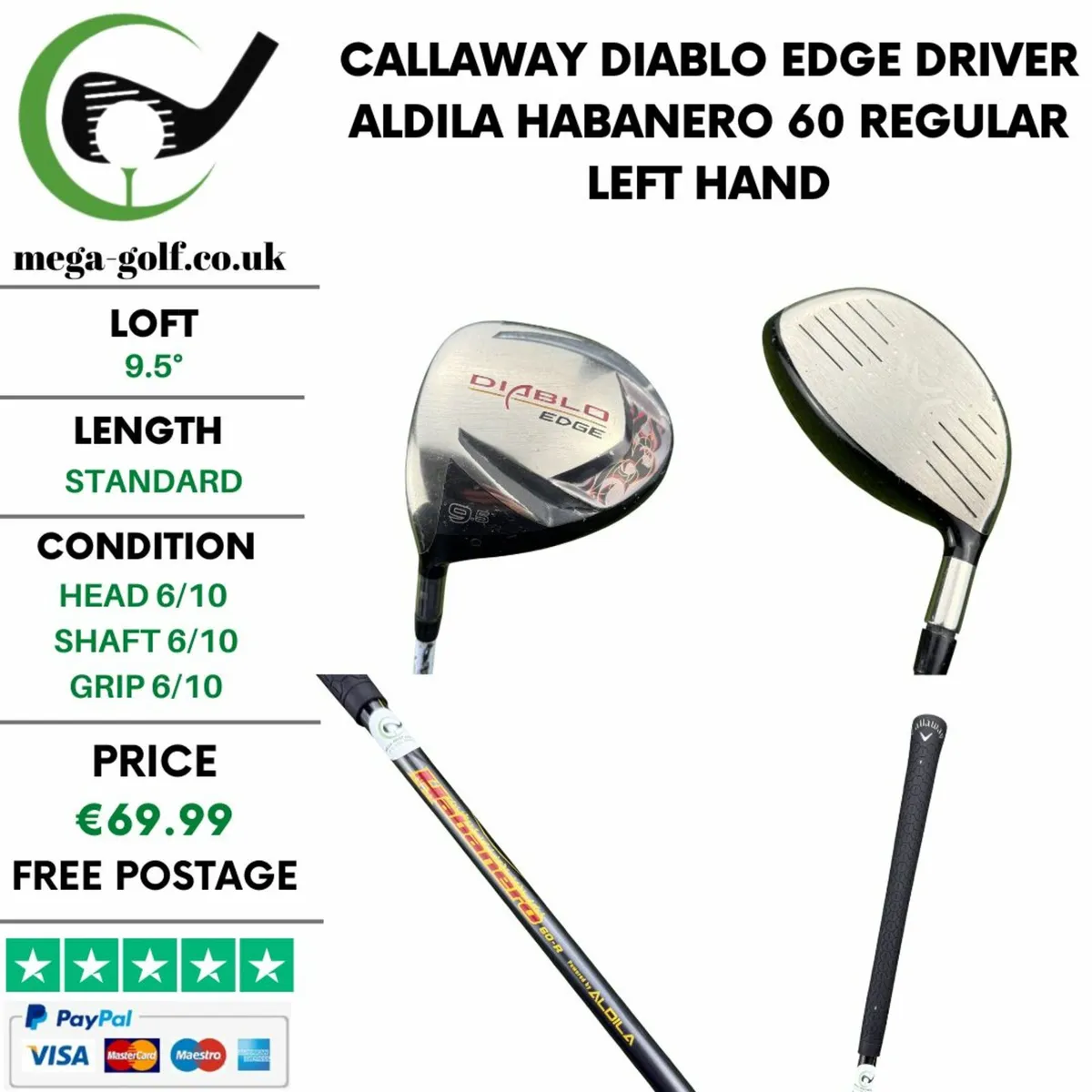 Callaway Diablo Edge Driver / 9.5° / Regular - Image 1