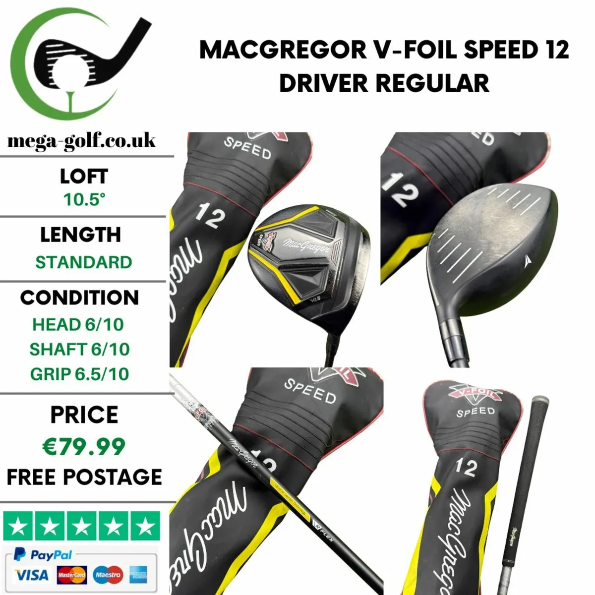 Macgregor V-Foil Speed 12 Driver / 10.5° / Regular - Image 1