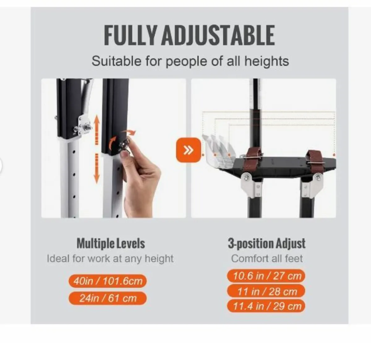 Drywall Stilts Aluminum Tool - Image 2