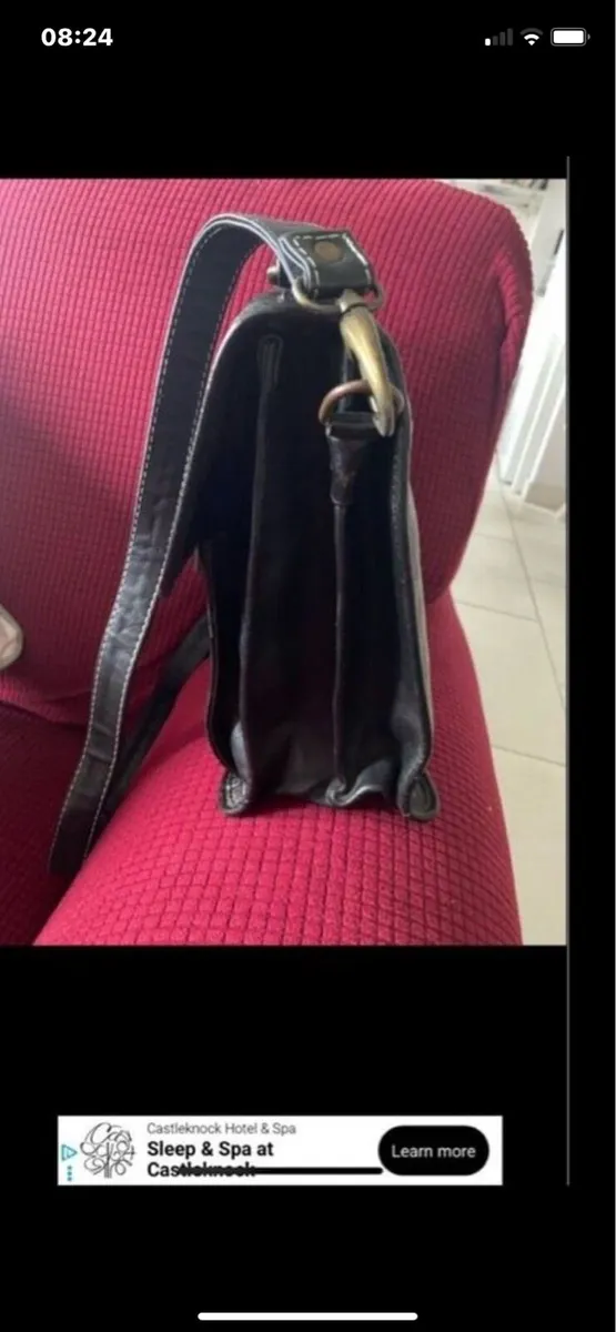 Hexagona Leather Shoulder Bag - Image 3