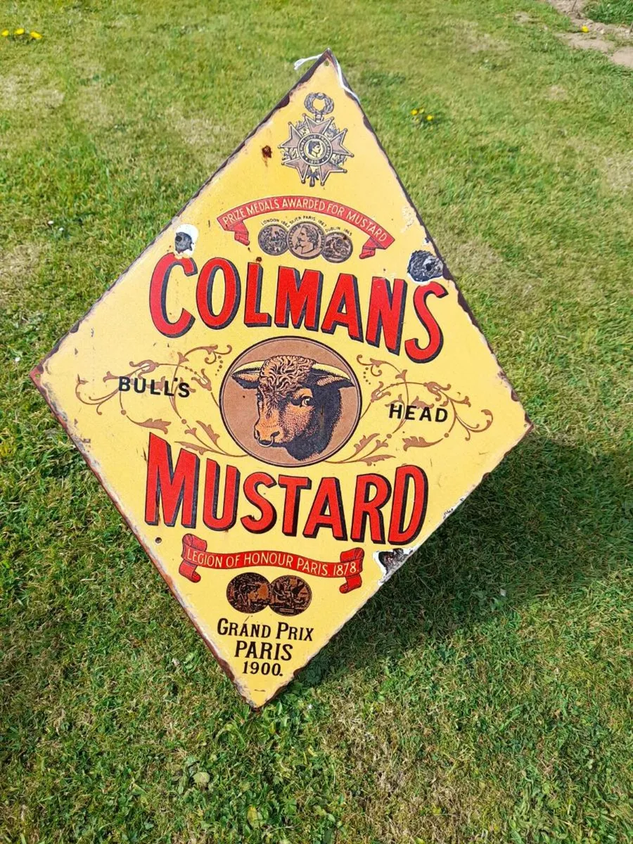 Colmans Diamond Tin Sign - Image 2