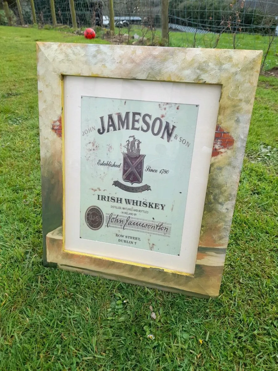 Jameson Tin Sign Framed - Image 1