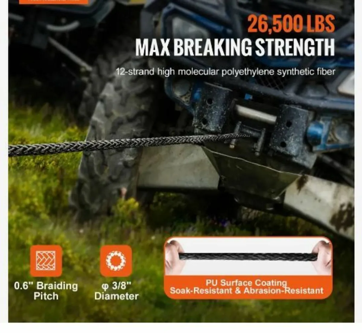 Synthetic Winch Rope - Image 3