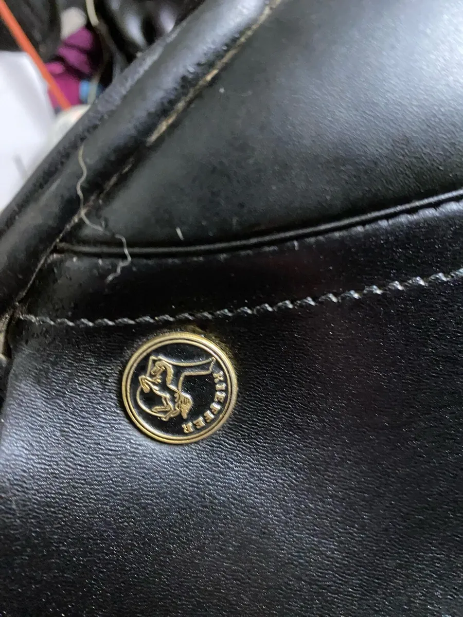 17” Kieffer black Leather jumping saddle - Image 2