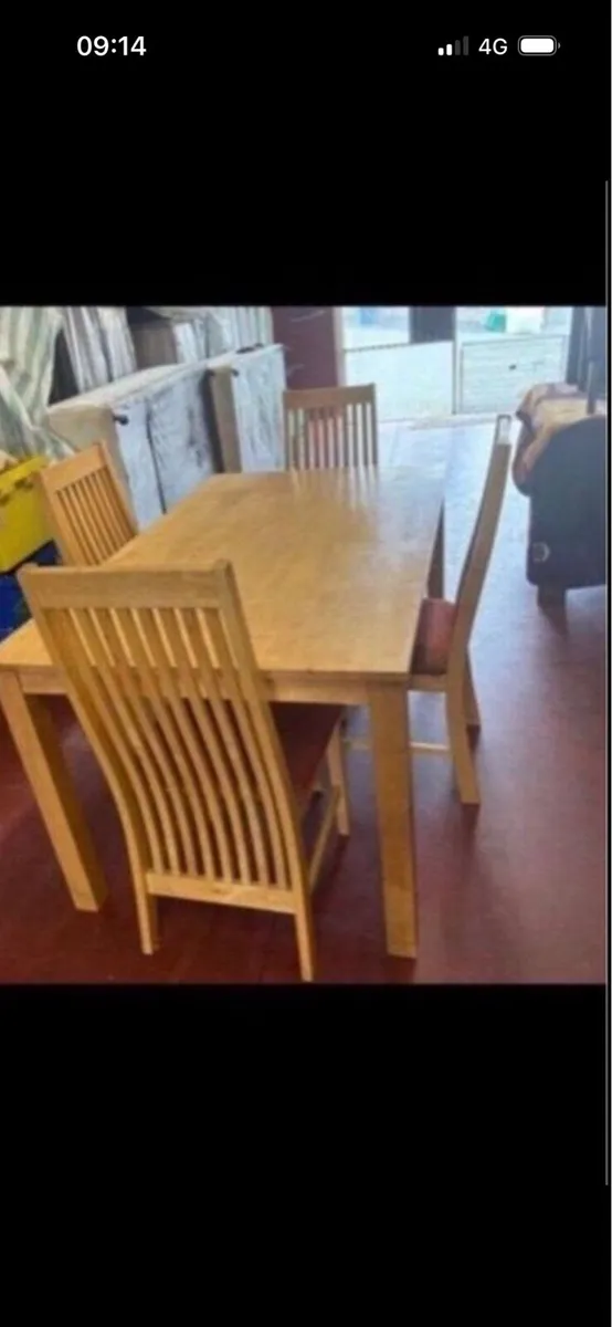 Kitchen table and 4 chairs - Image 2