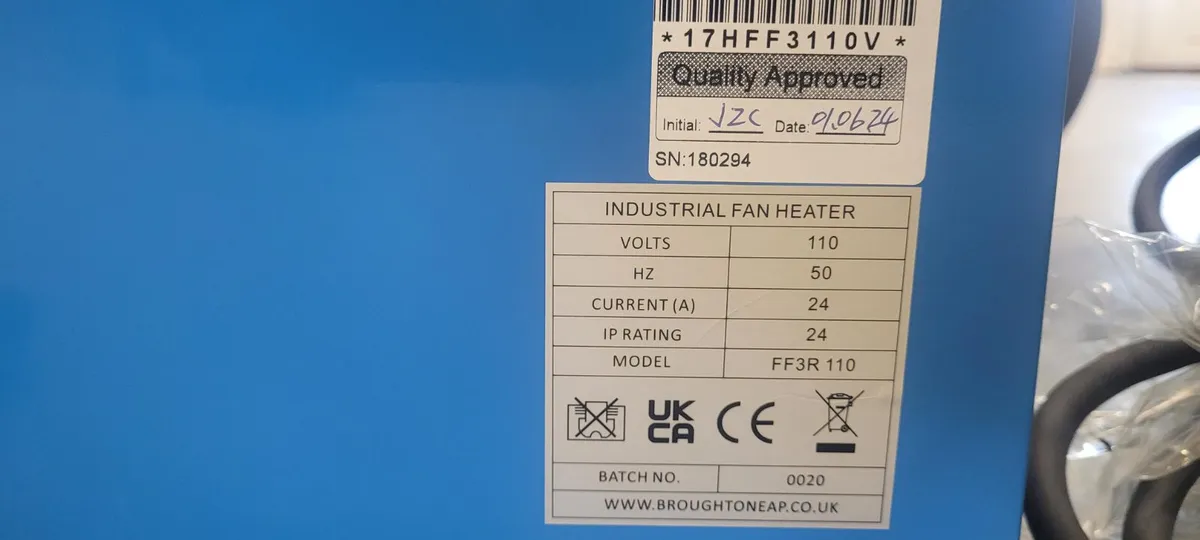 Industrial 3 KW Fan Heater 110 V Or 220 V - Image 2