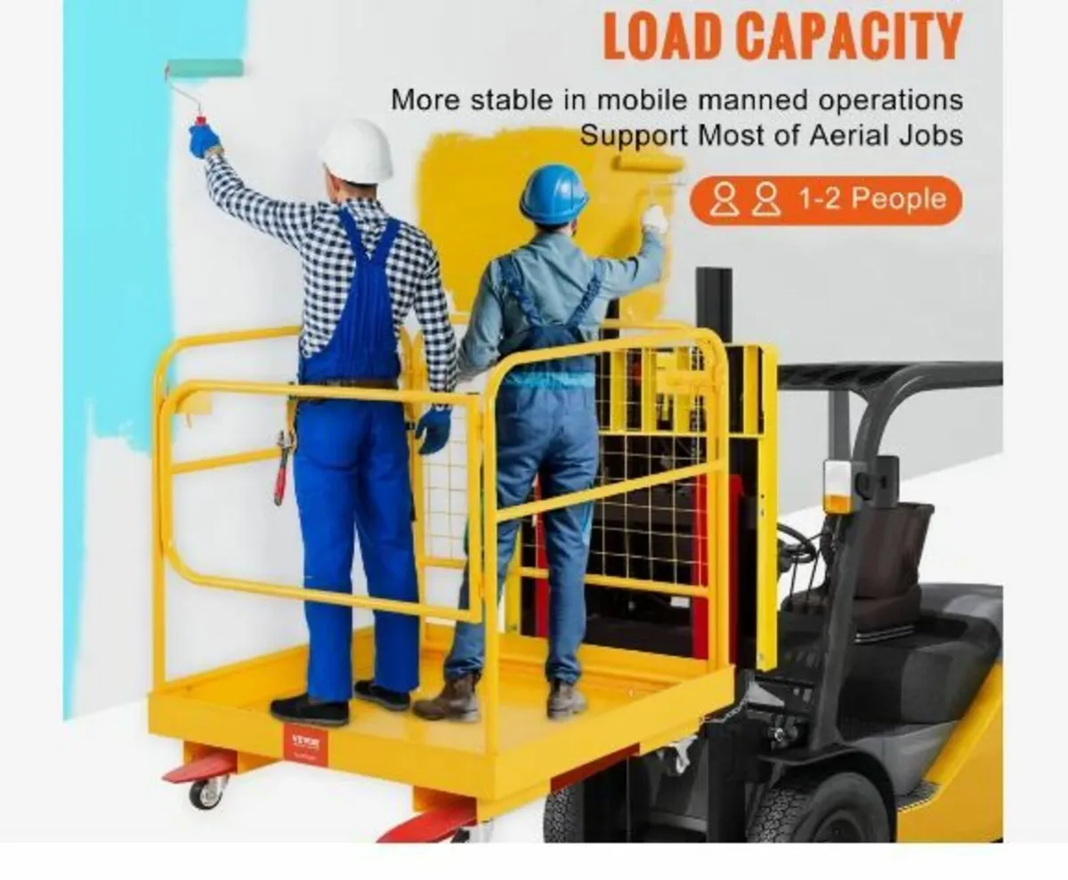 Forklift Safety Cage, 544.3 kg Load Capacity - Image 3