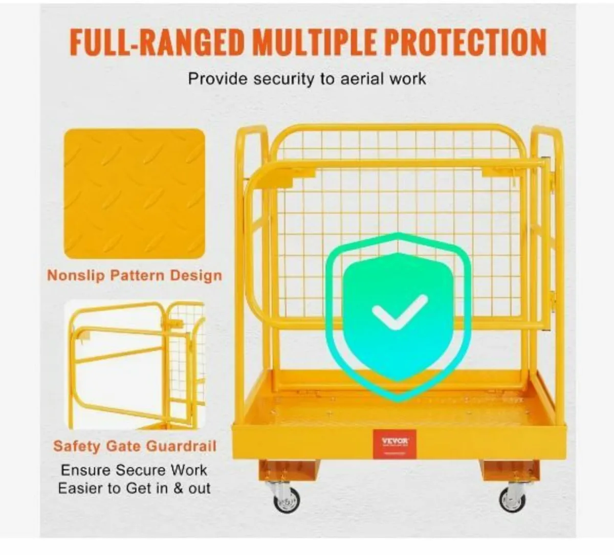 Forklift Safety Cage, 544.3 kg Load Capacity - Image 4