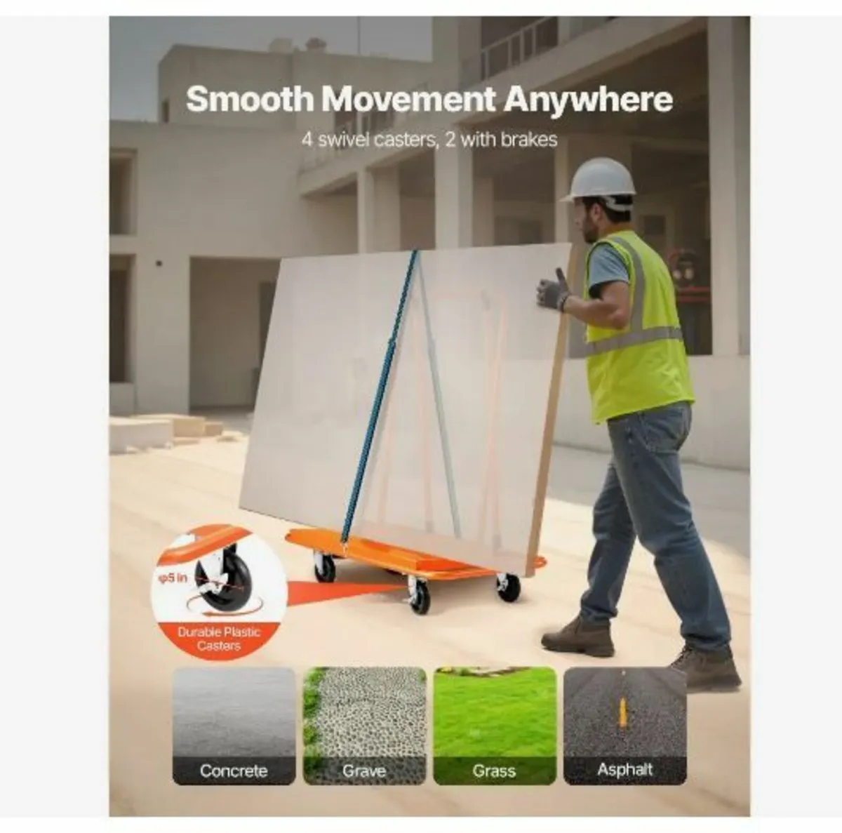 Drywall Cart Dolly, 816 kg Load Capacity - Image 4