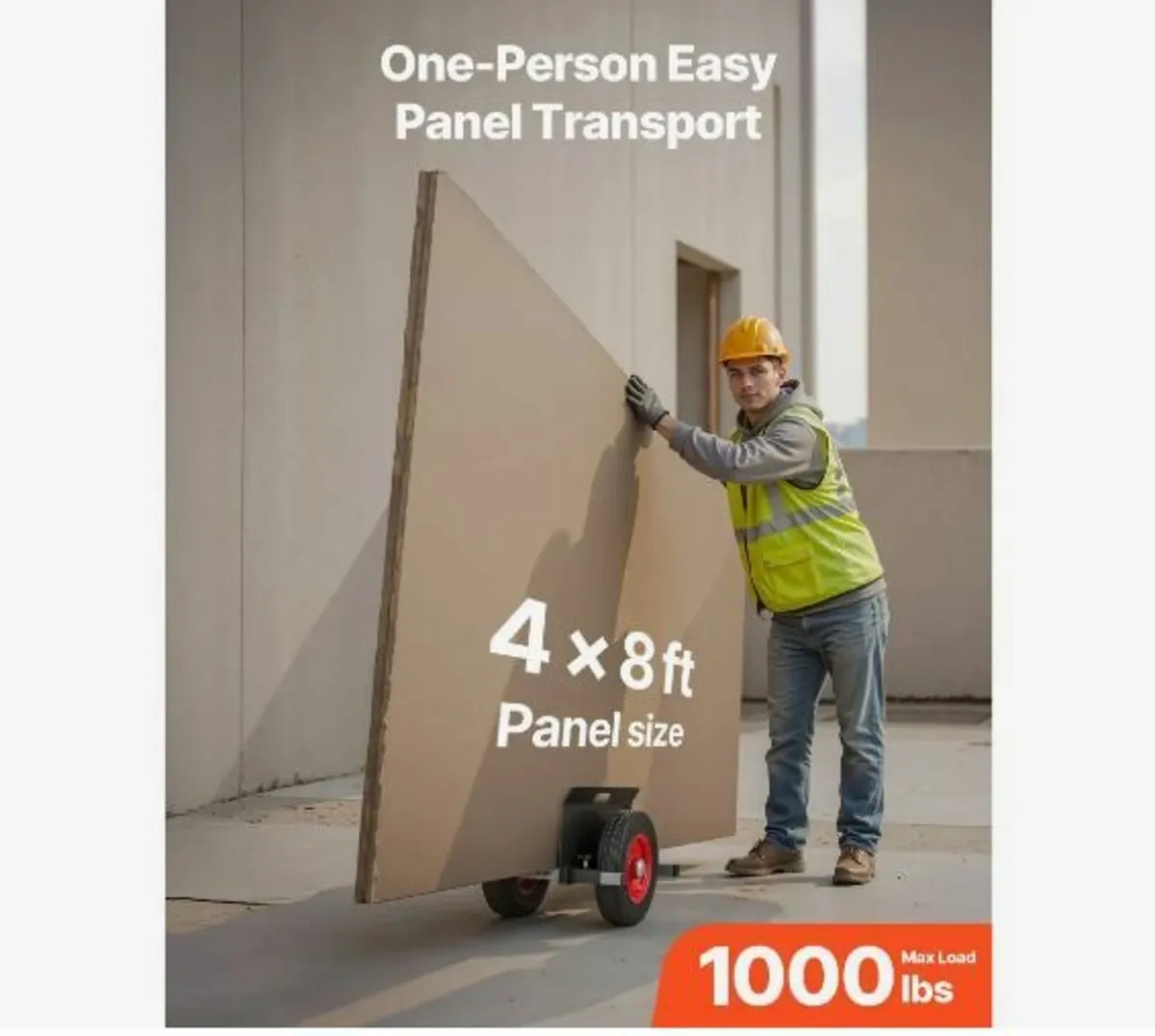 Panel Dolly, 453.6 kg Load Capacity - Image 3