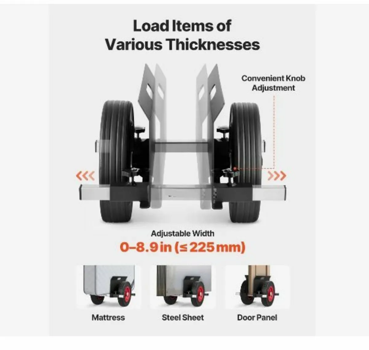 Panel Dolly, 453.6 kg Load Capacity - Image 4