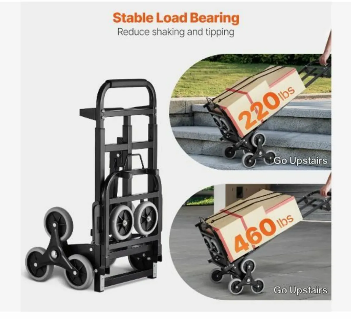 Stair Climbing Cart, 460 lbs Capacity - Image 4