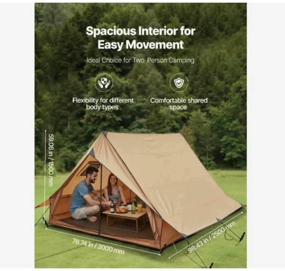 Camping Hot Tent, 2 Persons - Image 3