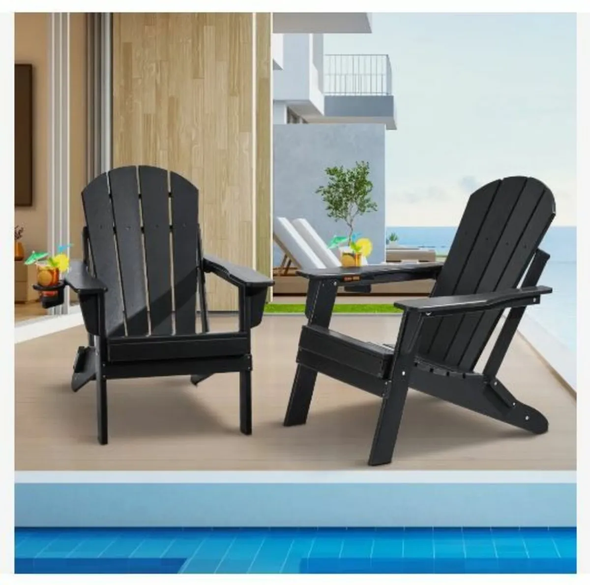 Adirondack Chair Plastic, Set of 2 - Image 1