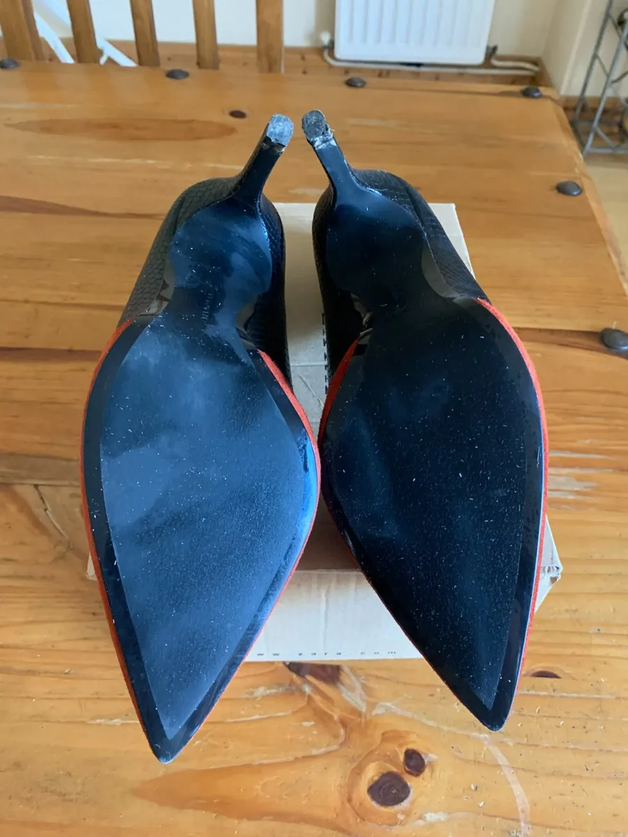 Stiletto Zara Leather Suede Shoes - Image 2