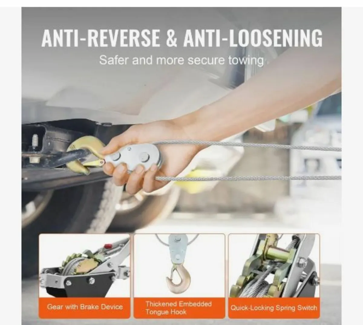 Come Along Winch, 2 Ton - Image 4