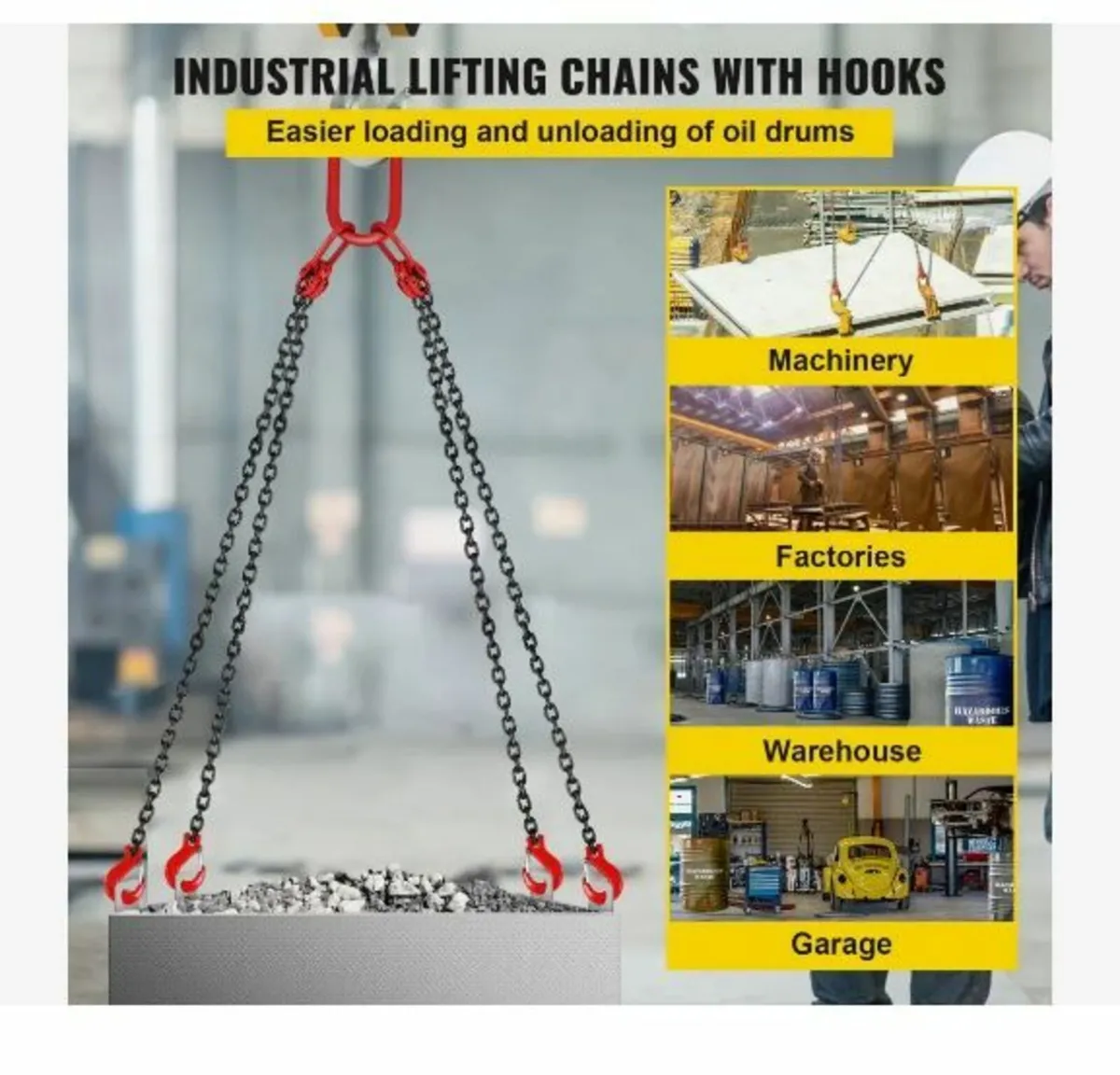 Chain Sling, 5/16 inch x 5 ft Lifting Chains - Image 2