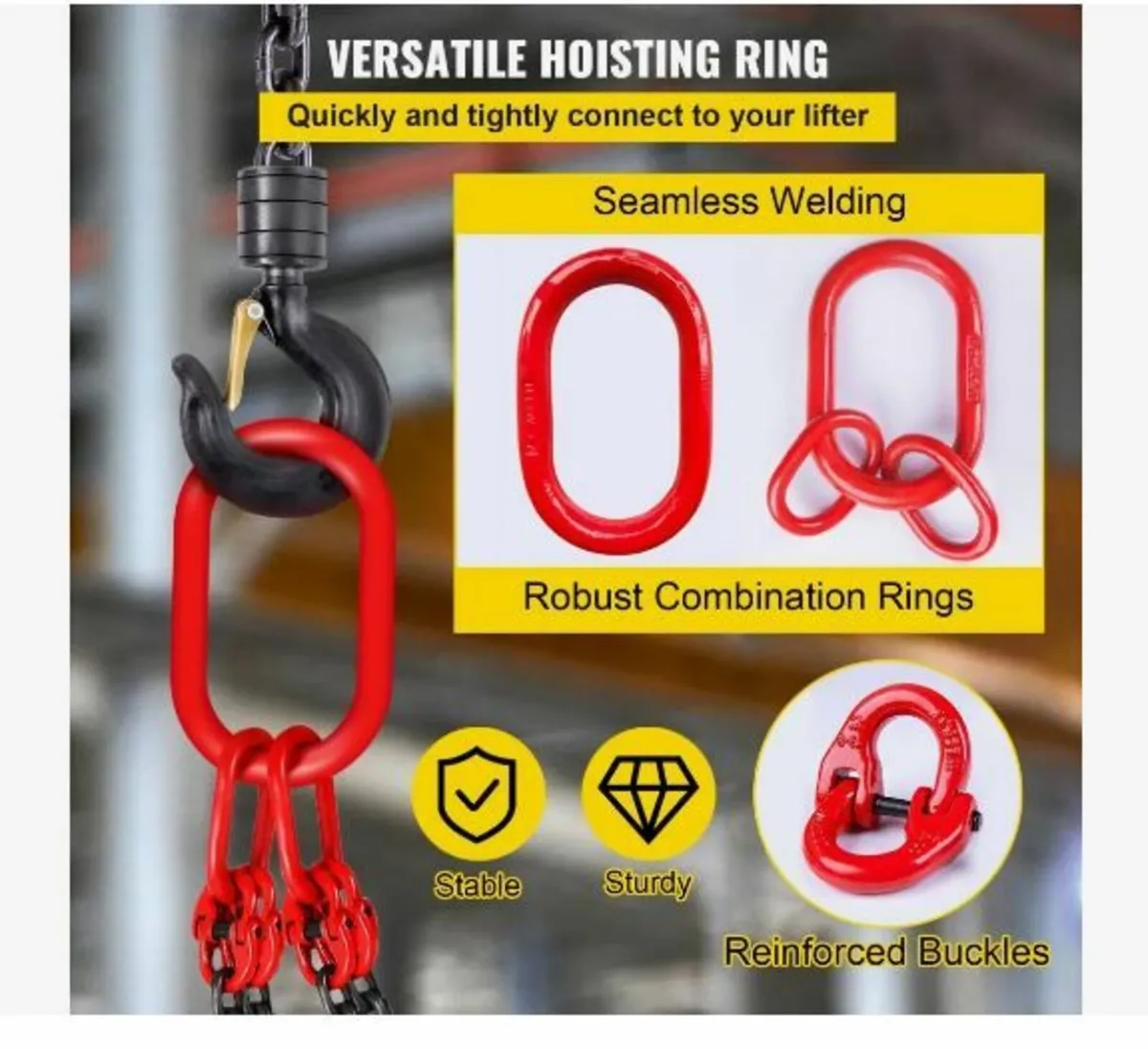 Chain Sling, 5/16 inch x 5 ft Lifting Chains - Image 4