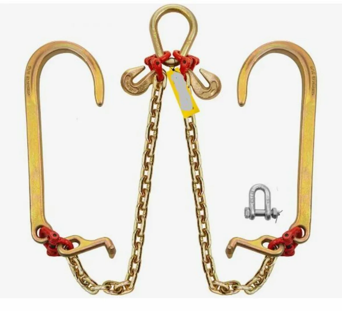 V Bridle Chain, 5/16 in x 2 ft Bridle Tow Chain - Image 1