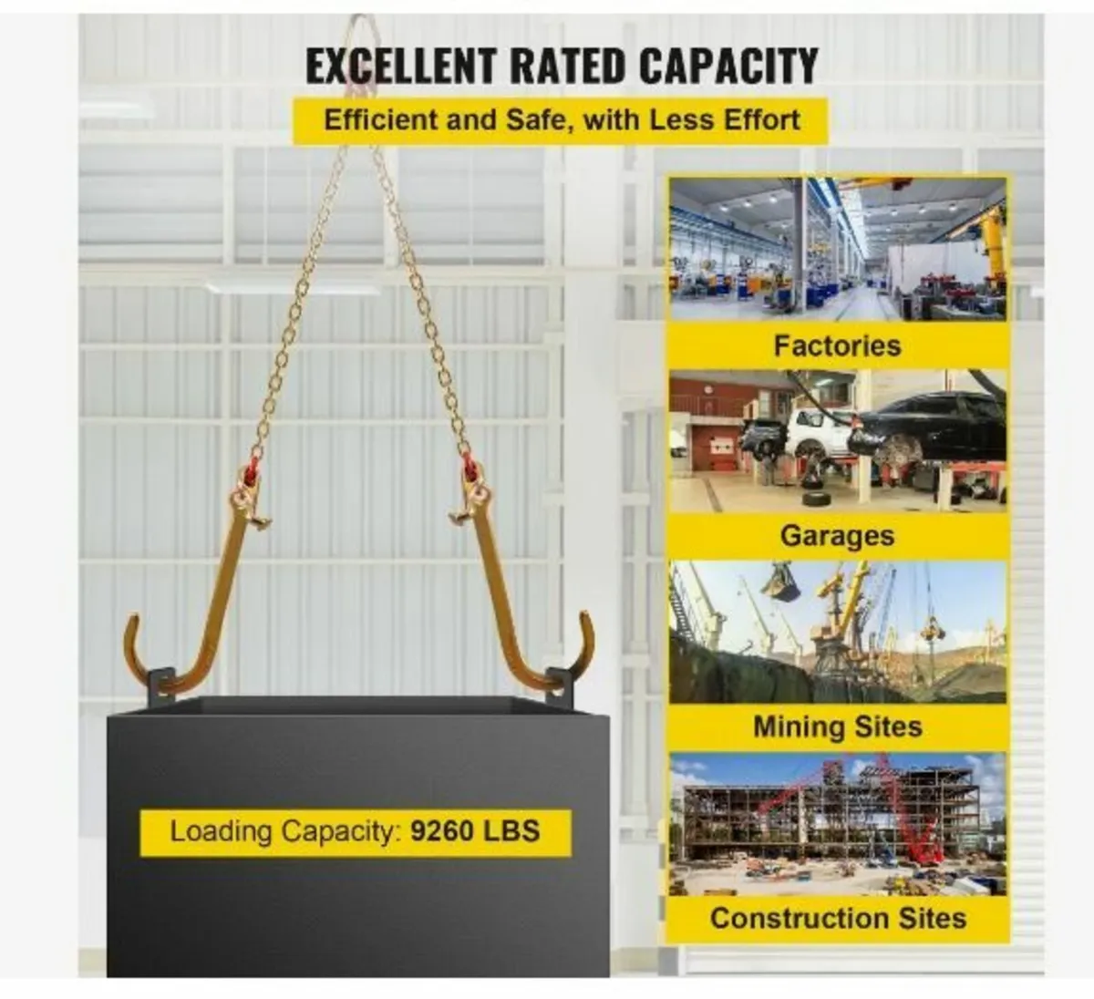 V Bridle Chain, 5/16 in x 2 ft Bridle Tow Chain - Image 2