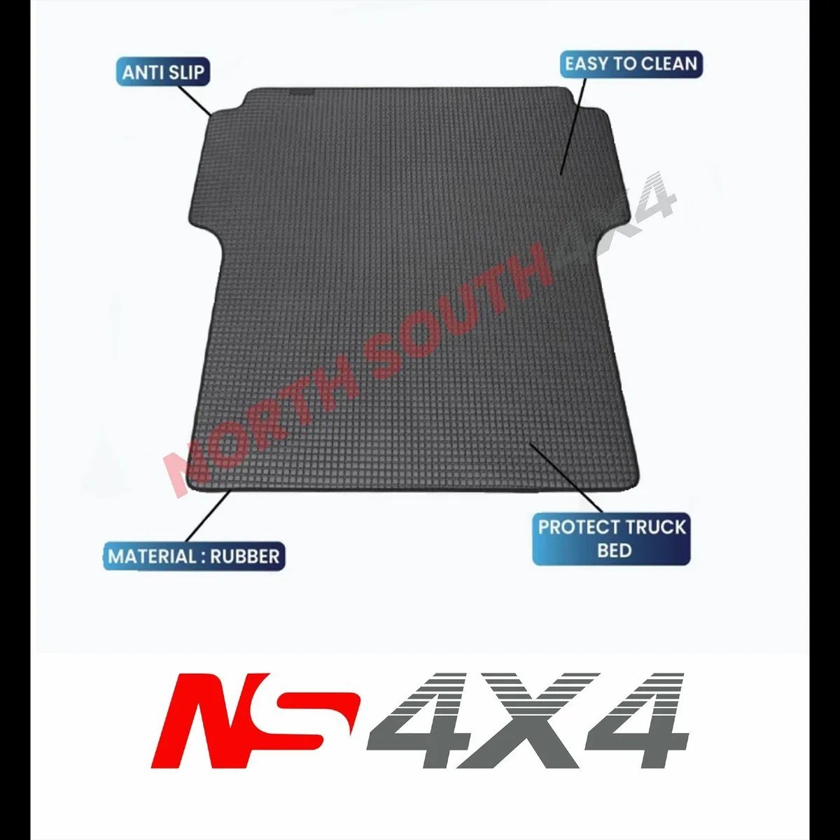 Toyota Hilux  Rubber Bed Mat Double Cab 2005-New - Image 2
