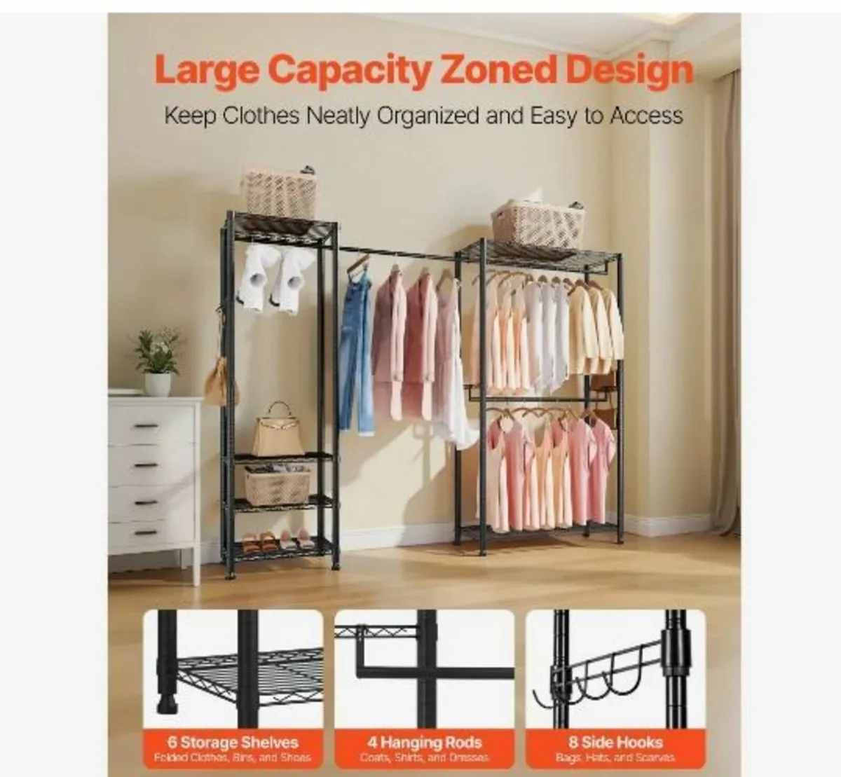 Clothing Garment Rack - Image 2