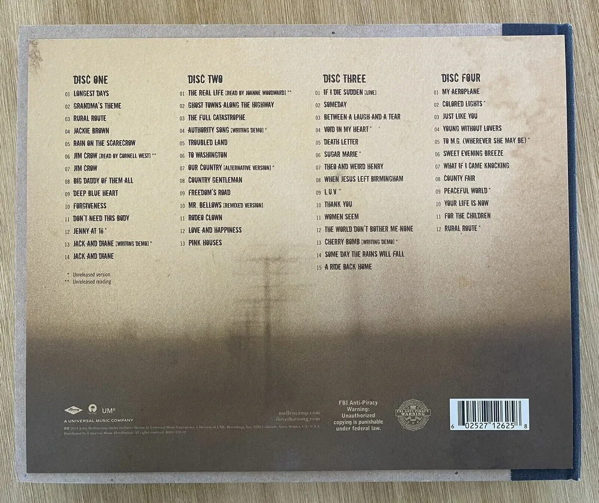 John Mellencamp, On the Rural Route 7609. 4CD Rare - Image 2
