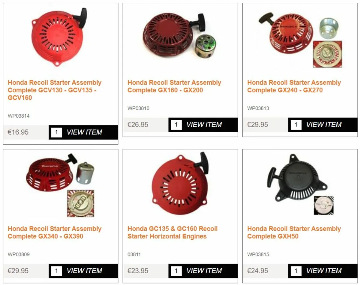 Honda Spare Parts - Image 1