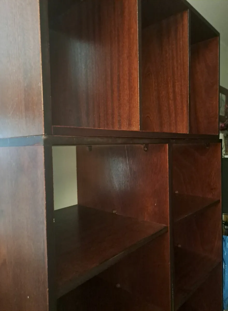 Mahagony shelving units - Image 1