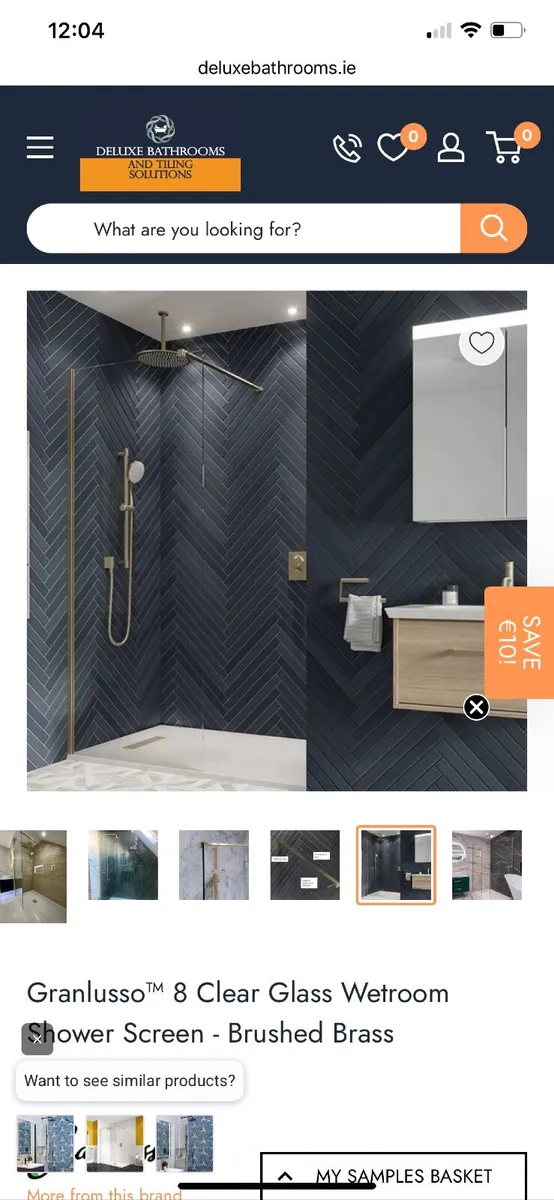 Wetroom screen - Image 1