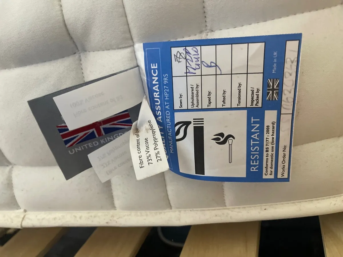 King Size Bed and Mattress - Image 1