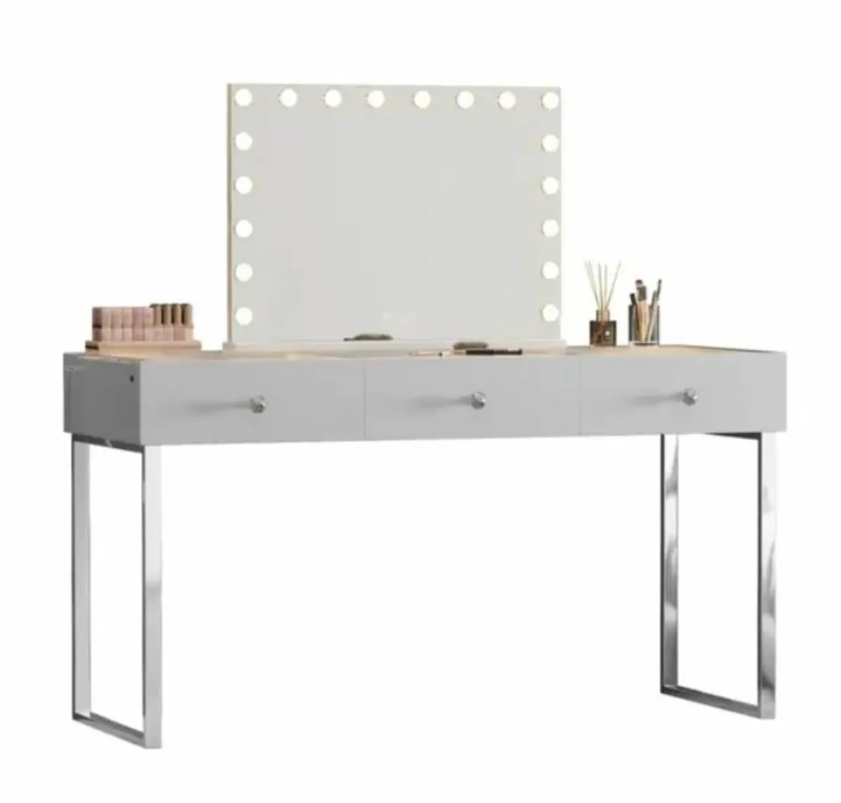 VANITII Billie 3 Drawer Vanity Desk free delivery - Image 1