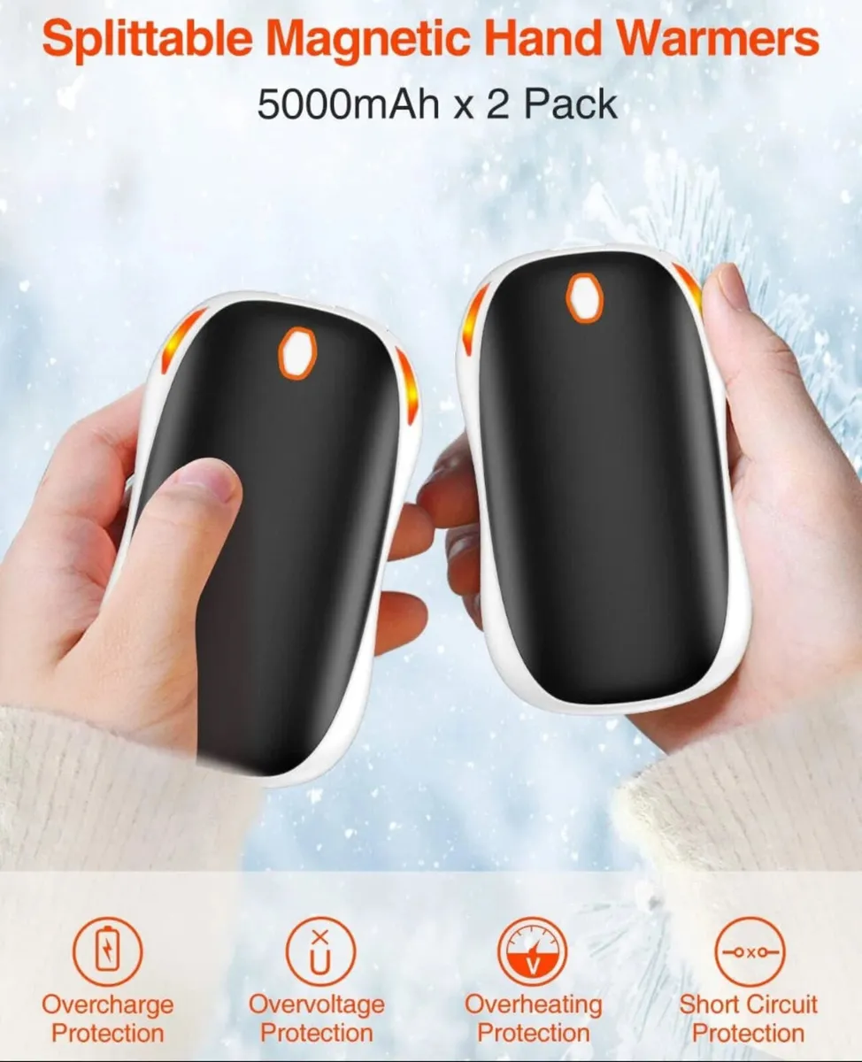 Hand Warmers Rechargeable 2 Pack also Power Bank - Image 2