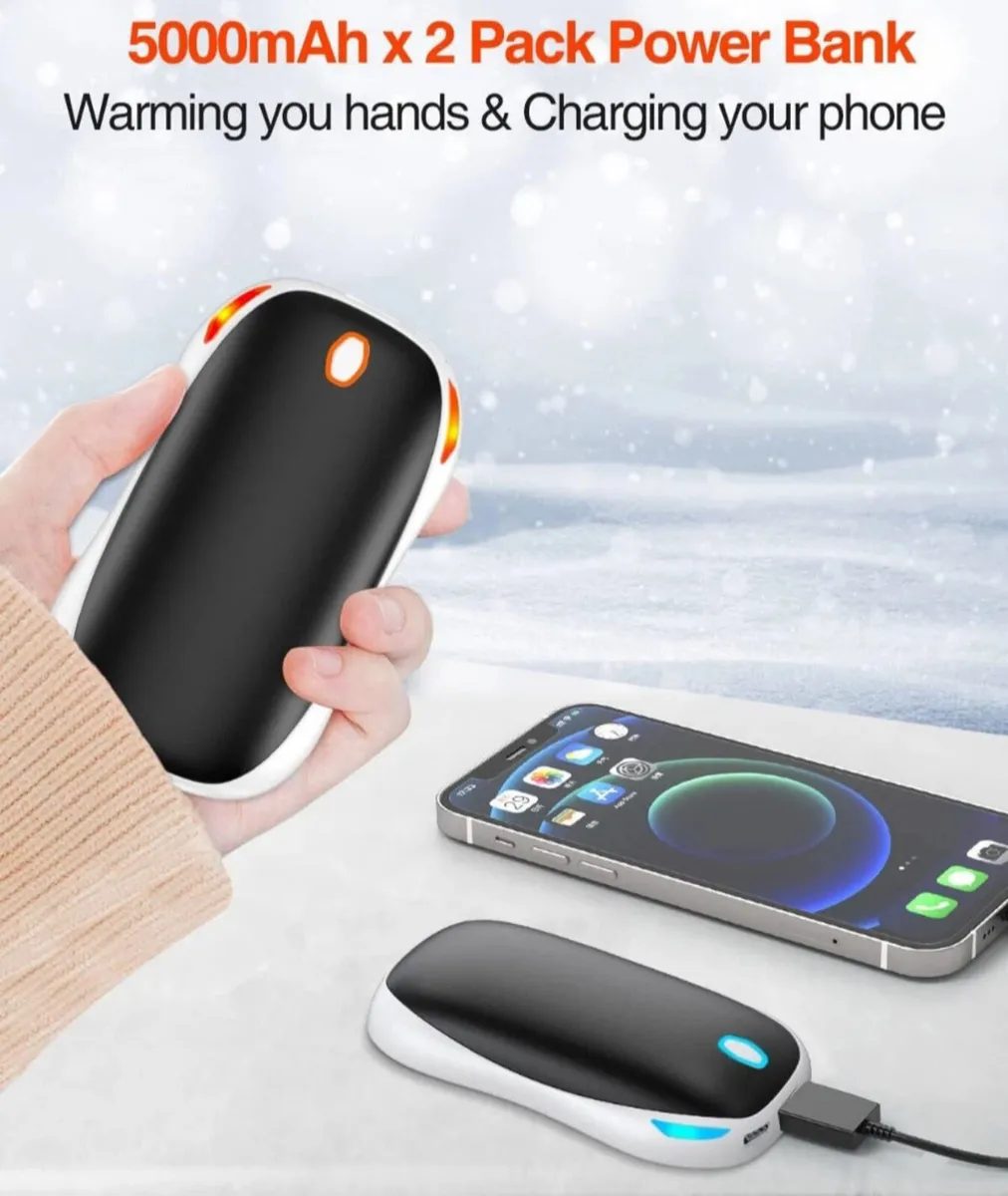Hand Warmers Rechargeable 2 Pack also Power Bank - Image 3