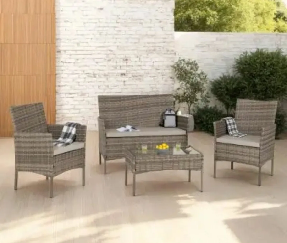 Willow 4 Piece Garden Set. Free home delivery - Image 1