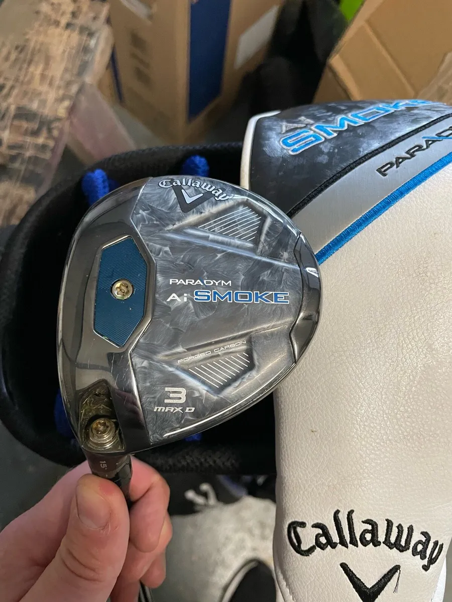 Left hand callaway ai smoke 3 wood and 3 hybrid - Image 1