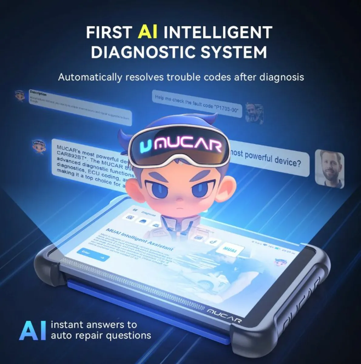 MUCAR 892BT OBD2 ECU Coding + TPMS + ENDOSCOPE - Image 3