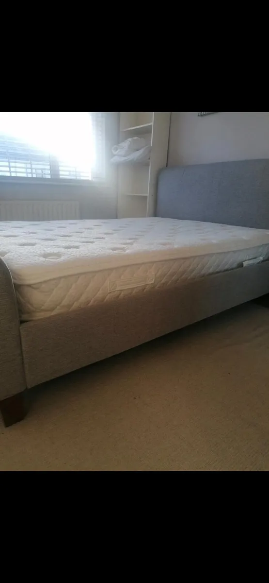 kings size bed with king size mattress - Image 1