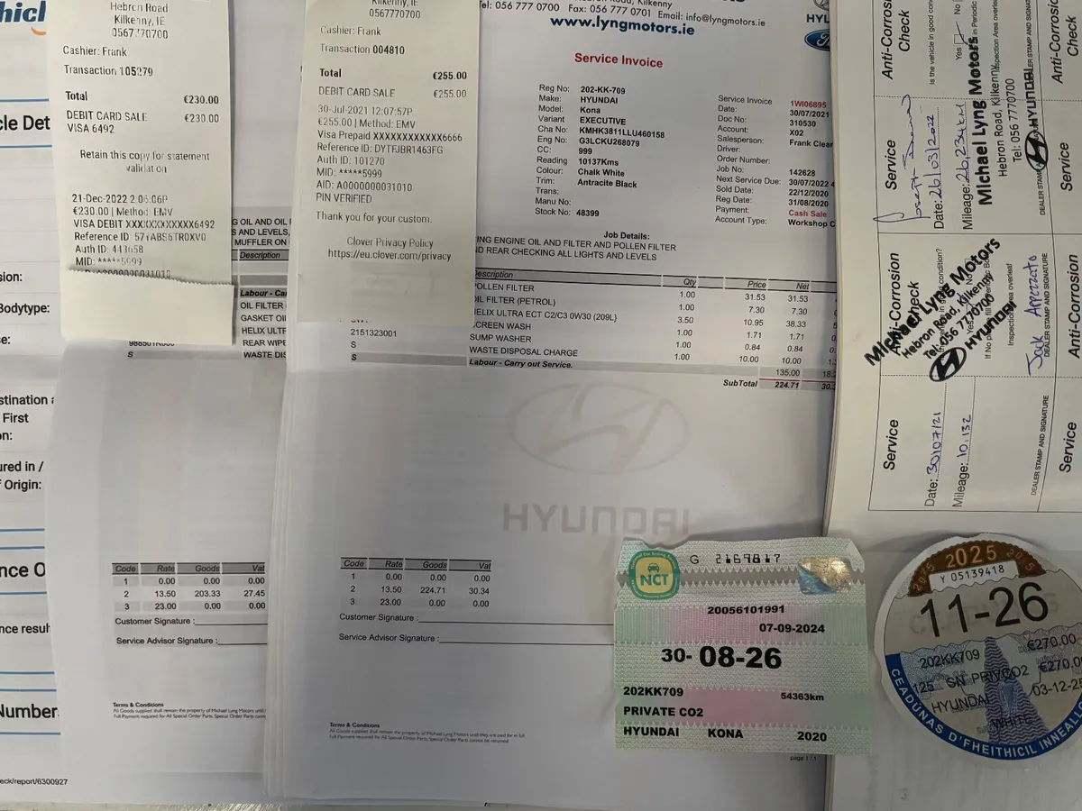 2020 HYUNDAI KONA EXECUTIVE 1.0i FSH LOW KMS NCT - Image 2