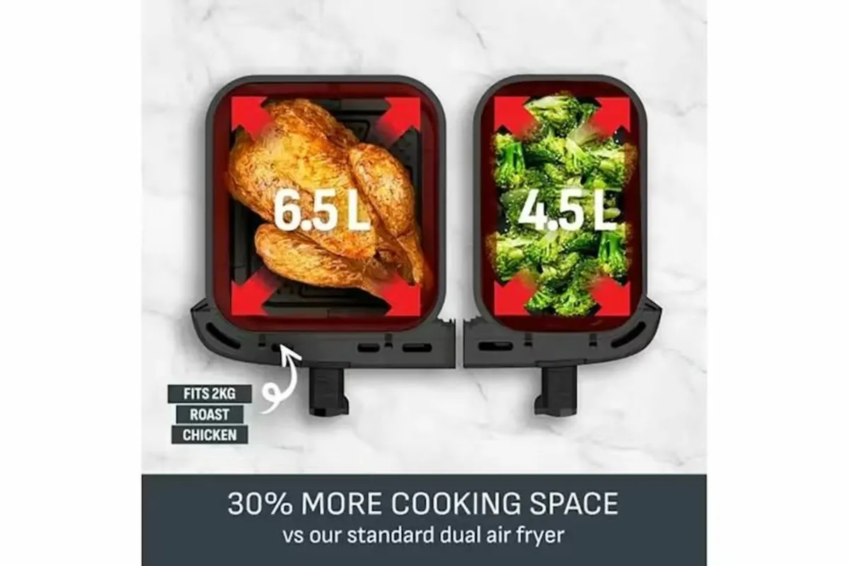 Tefal 11L Easy Fry Dual XXL Air Fryer | EY942DG1 | - Image 2