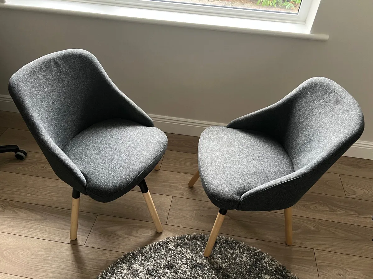 Ikea ‘Janolof’ Swivel  Dining Chairs x 2 - Image 1