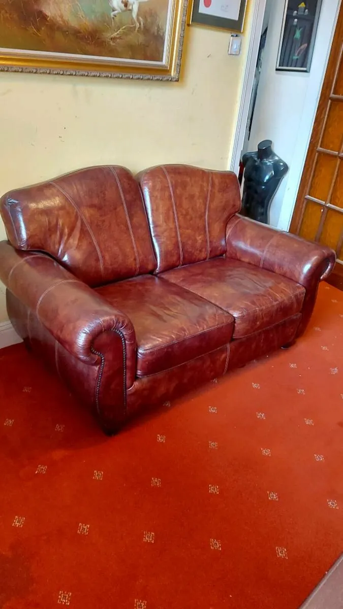 Sleek leather"Bristol"  2 + 1 - Image 1