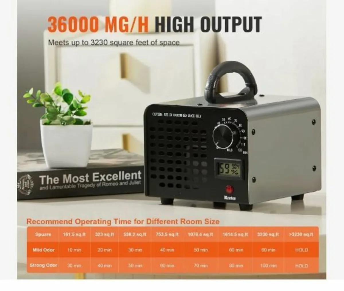 Ozone Generator 36000mg/h Ozone Machine - Image 3