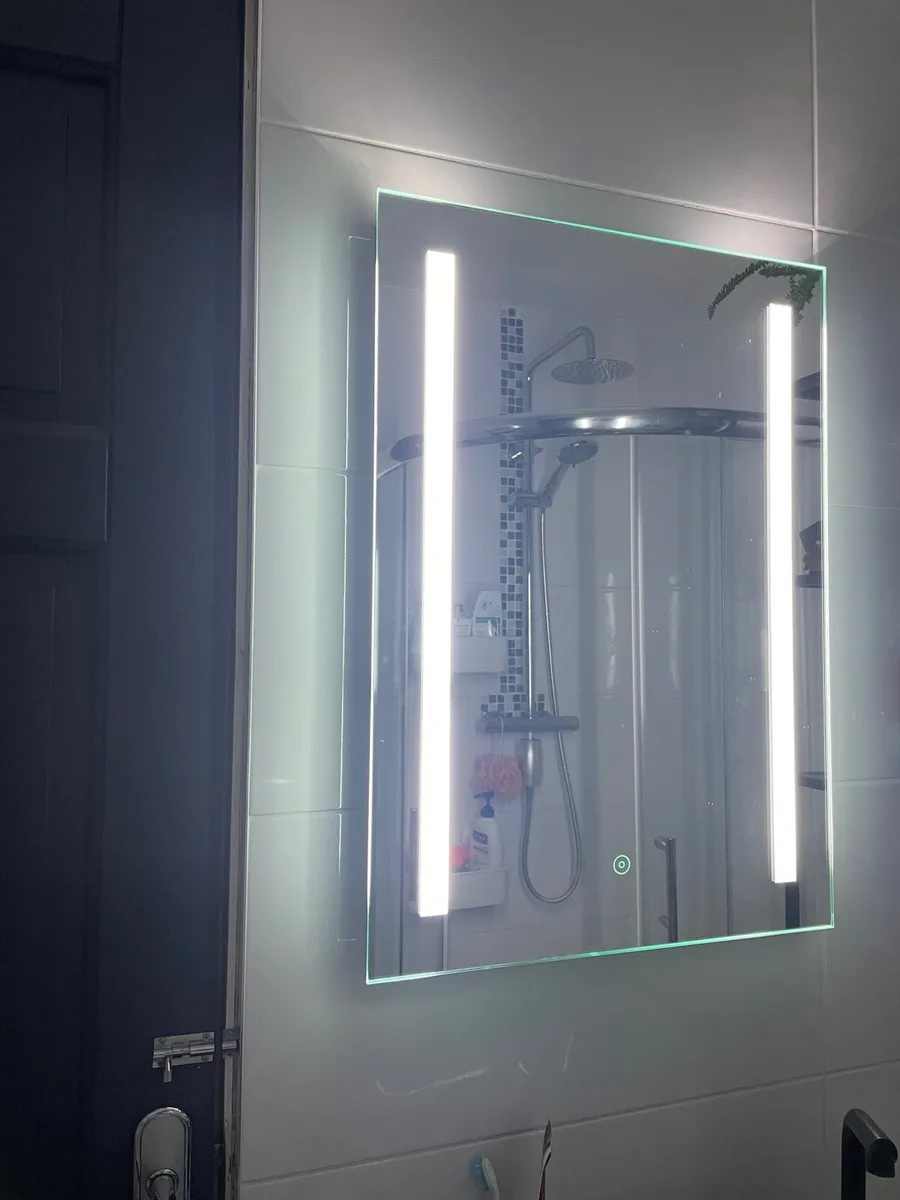 Bathroom items - sink, shower, shelves, towel rail - Image 3