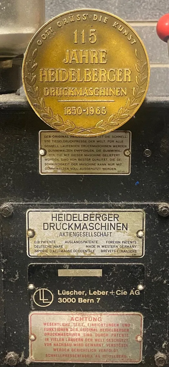 Heidelberg Red Ball Letterpress Platen Die Cutter - Image 1