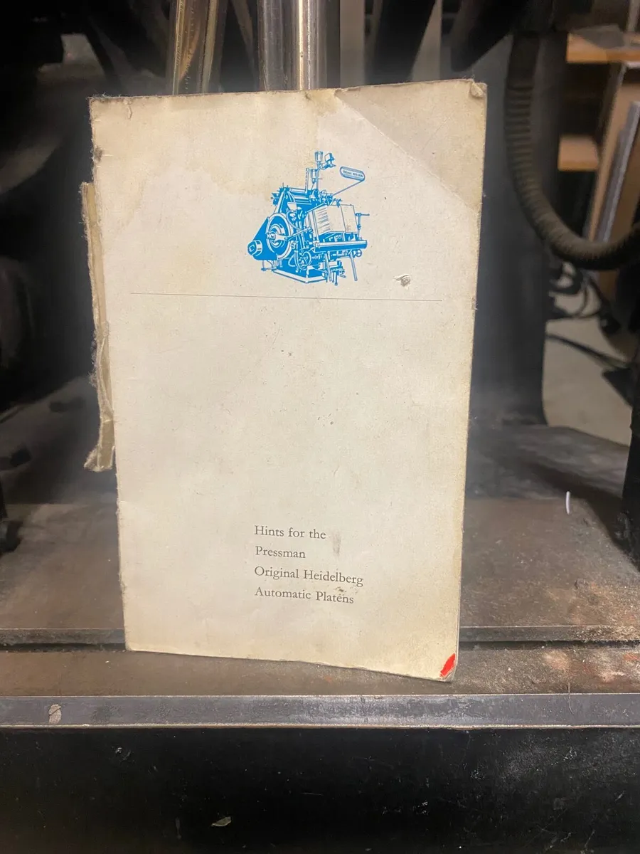 Heidelberg Red Ball Letterpress Platen Die Cutter - Image 2